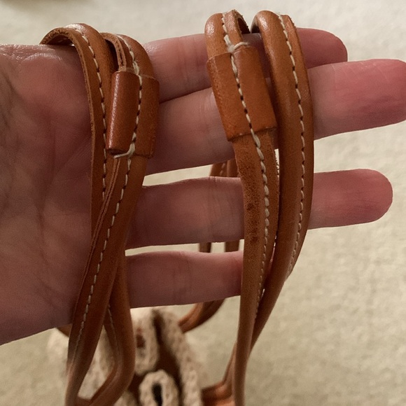 Ralph Lauren Crochet Small Bucket Bag Made In Italy NWOT - Picture 7 of 17